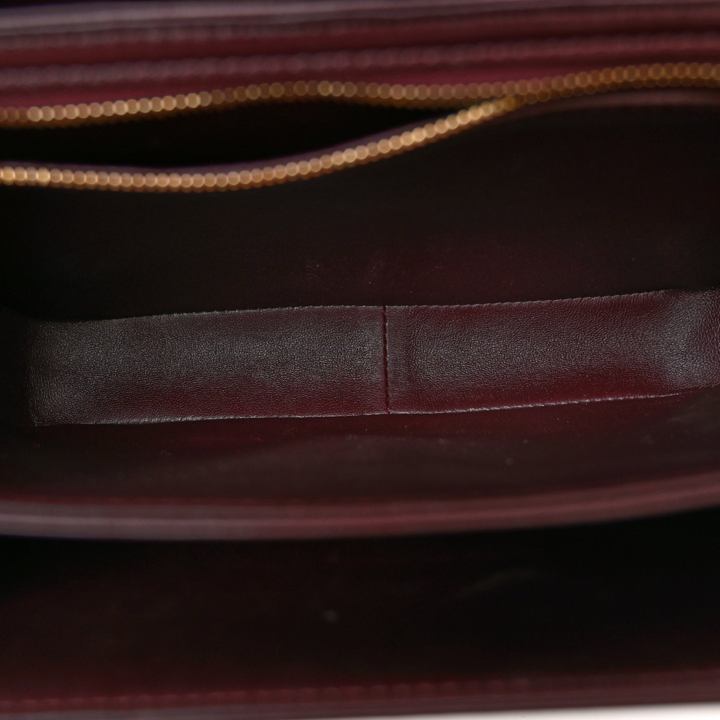 Shiny Calfskin Medium Triomphe Burgundy