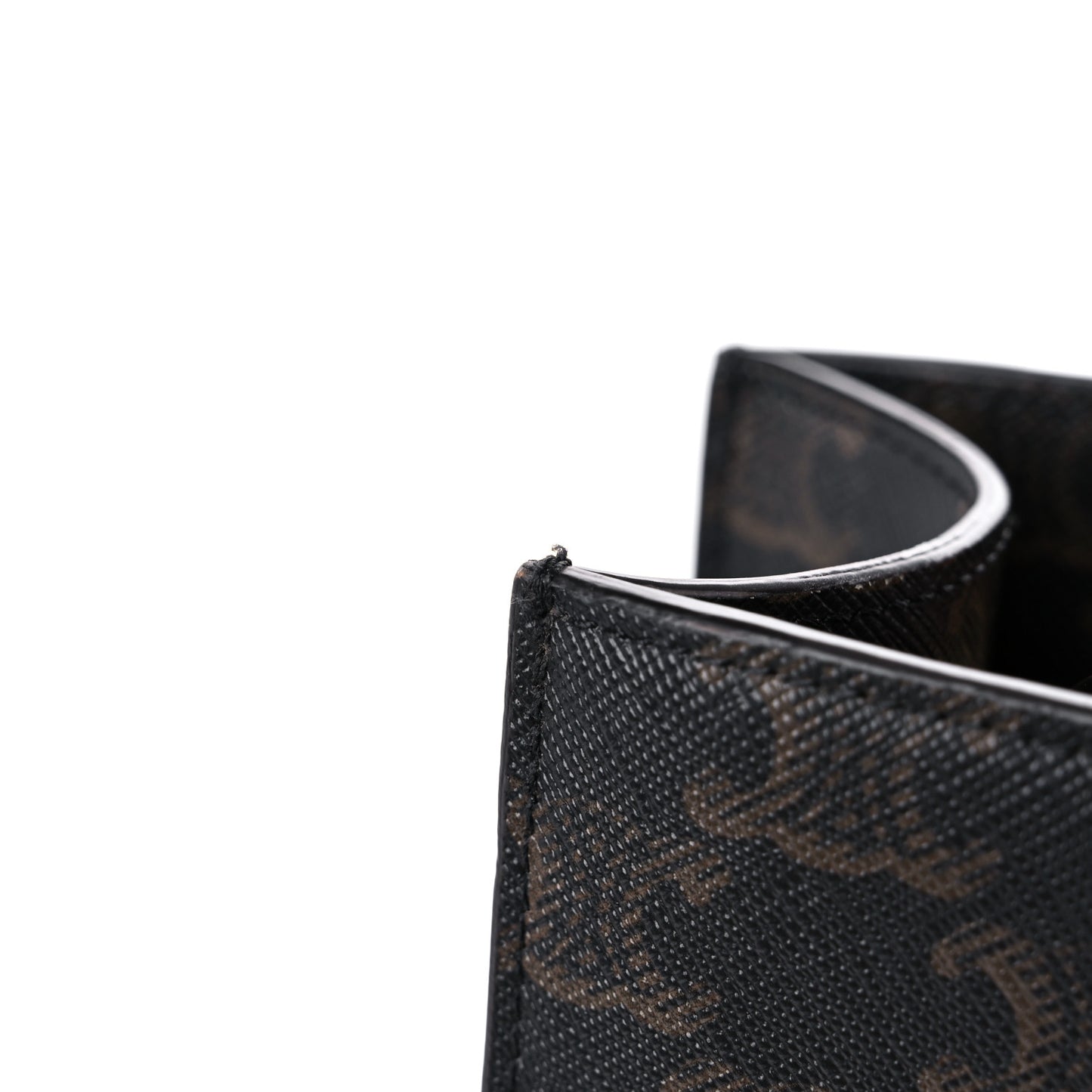 Triomphe Canvas Calfskin Paris Print Small Vertical Cabas Tan