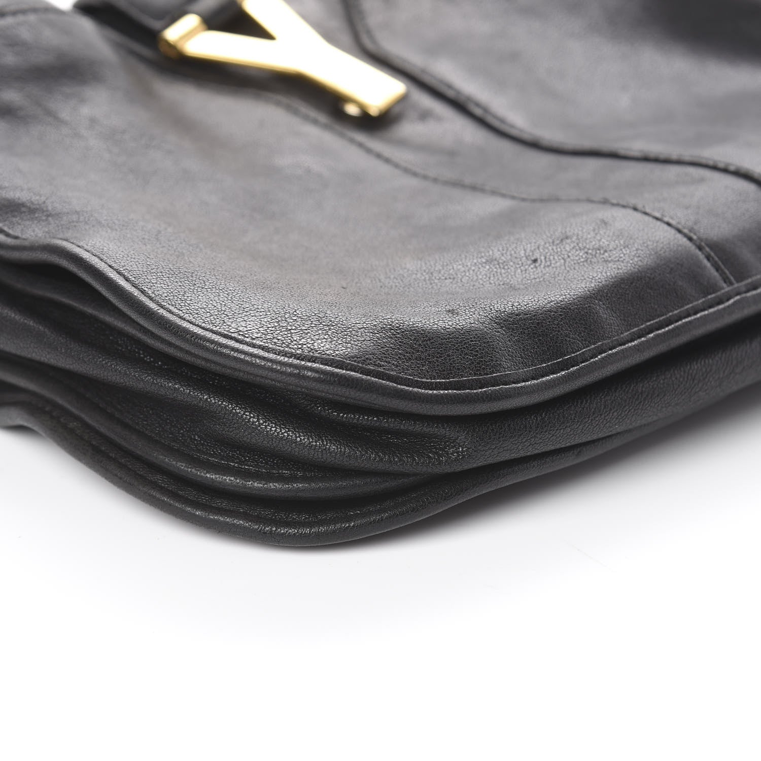 Saint Laurent Sheepskin Medium Chyc Shoulder Bag Black 5 of 8