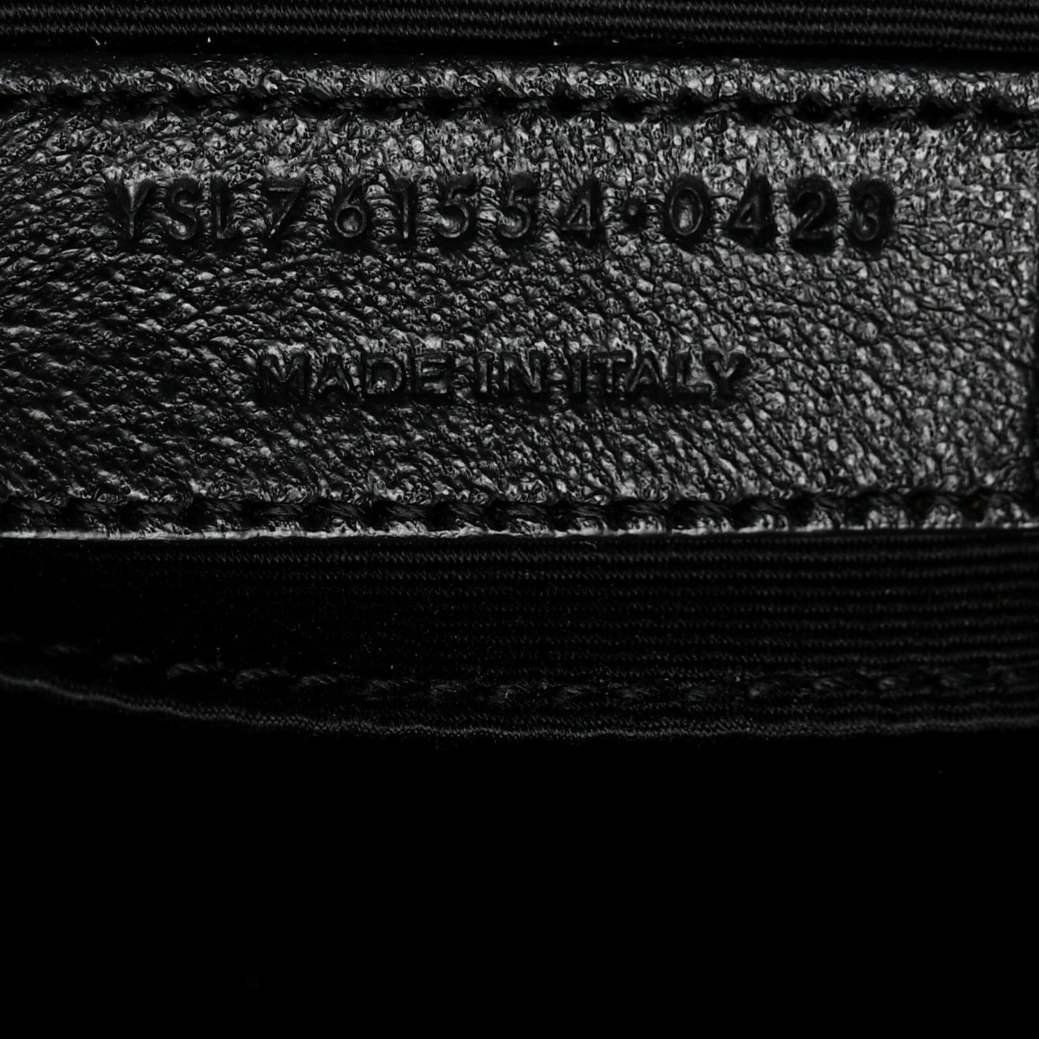 Saint Laurent Calfskin Matelasse Monogram Monochrome Lou Camera Bag Black 7 of 10