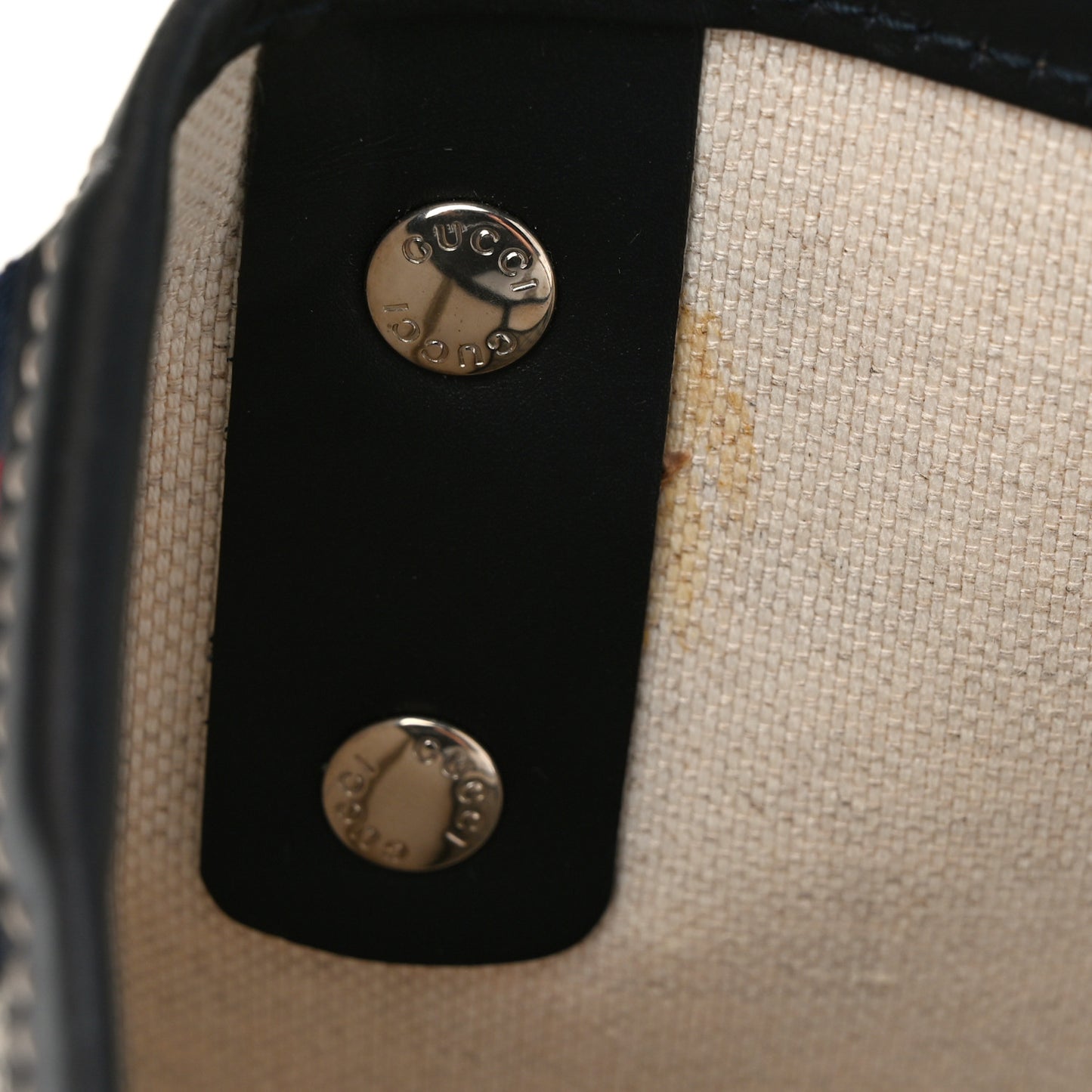 GG Plus Monogram Medium Signature Web Loop Tote Navy