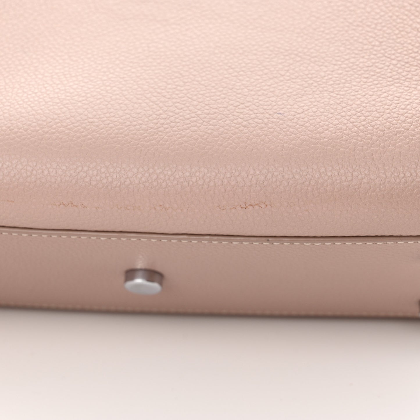 Grained Calfskin Nano Sac De Jour Antique Rose