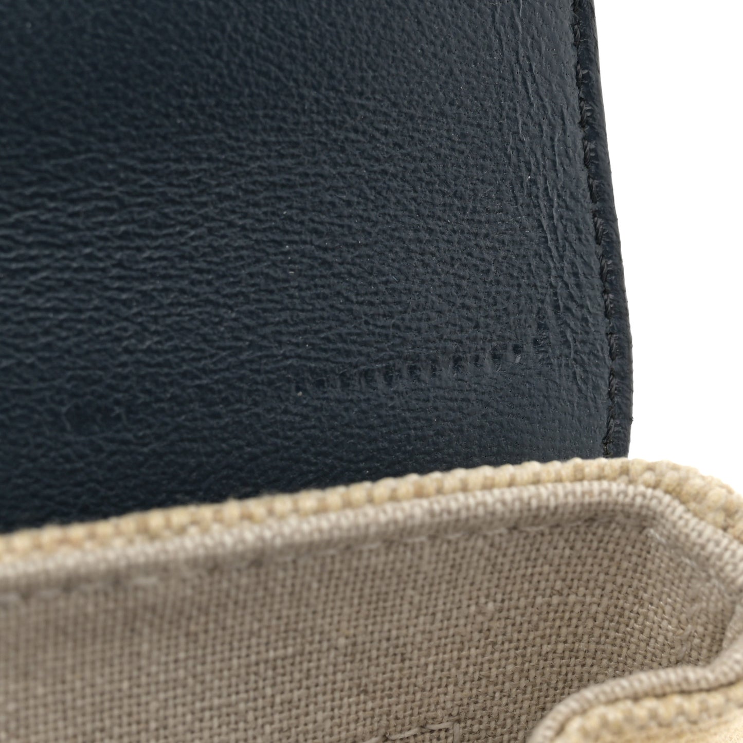 Canvas Calfskin Teen Soft 16 Shoulder Bag Vanilla Navy