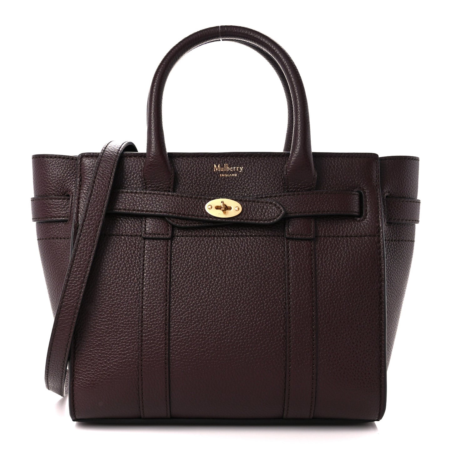 Small Classic Grain Mini Zipped Bayswater Oxblood