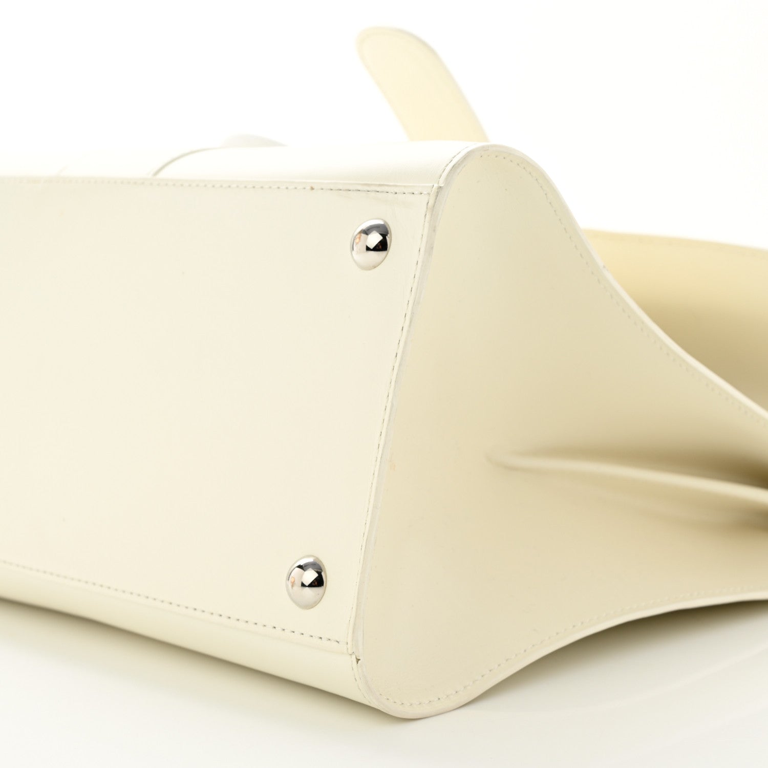 Delvaux Box Calfskin MM Brillant Satchel Ivory 12 of 13