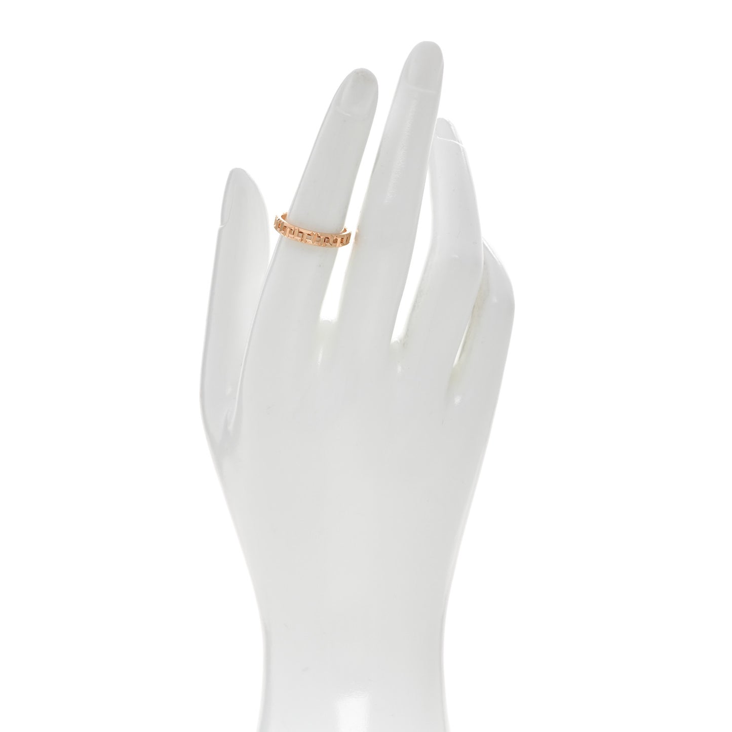 18K Rose Gold Narrow T True Ring 52 6