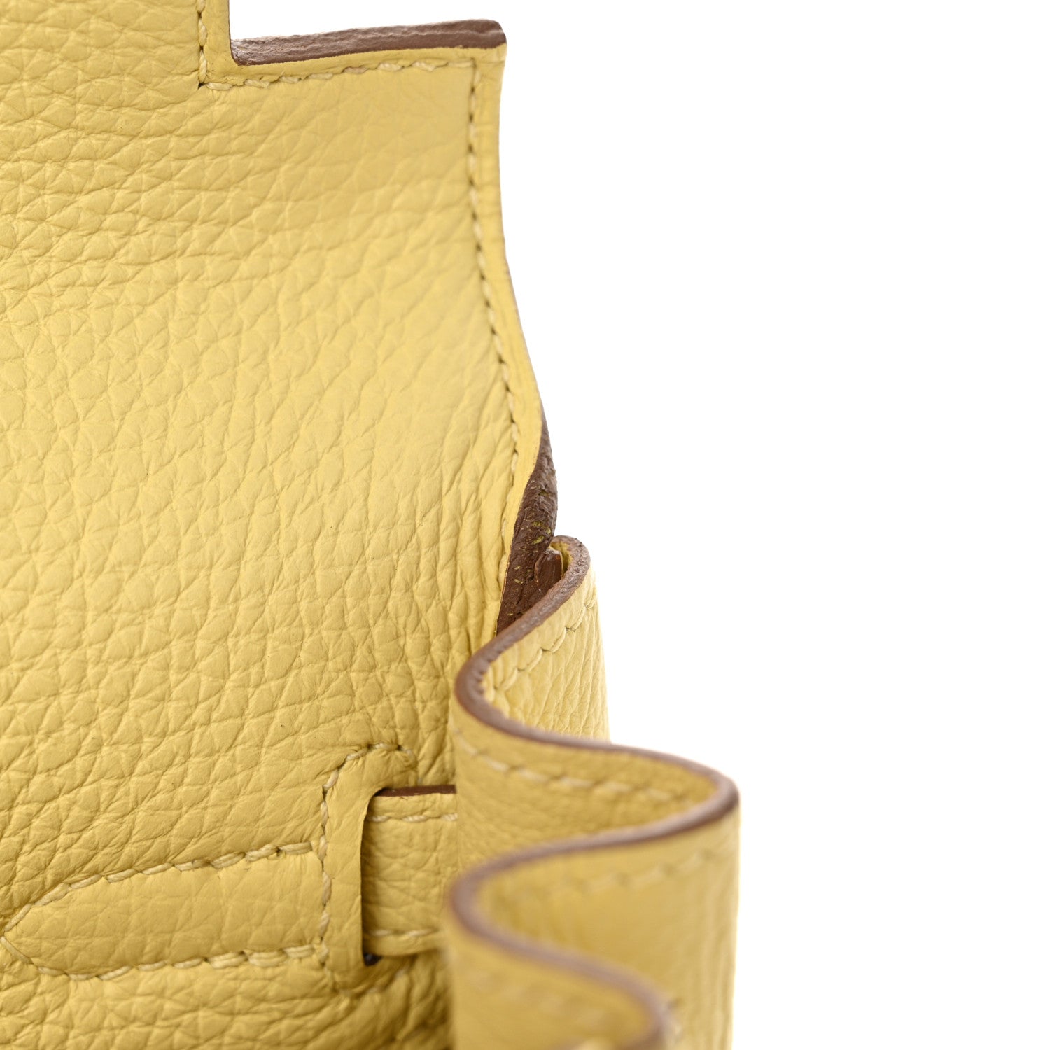 Hermes Togo Kelly Retourne 25 Jaune Poussin 11 of 11