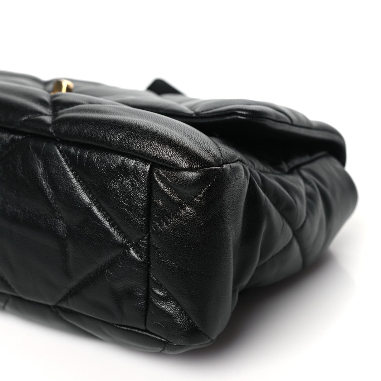 Lambskin Quilted Large Chanel 19 Flap Black