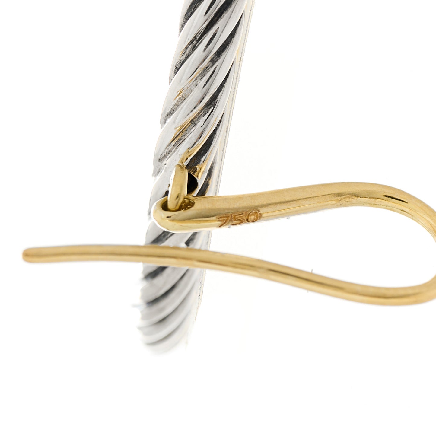 18K Yellow Gold Sterling Silver Mobile Earrings