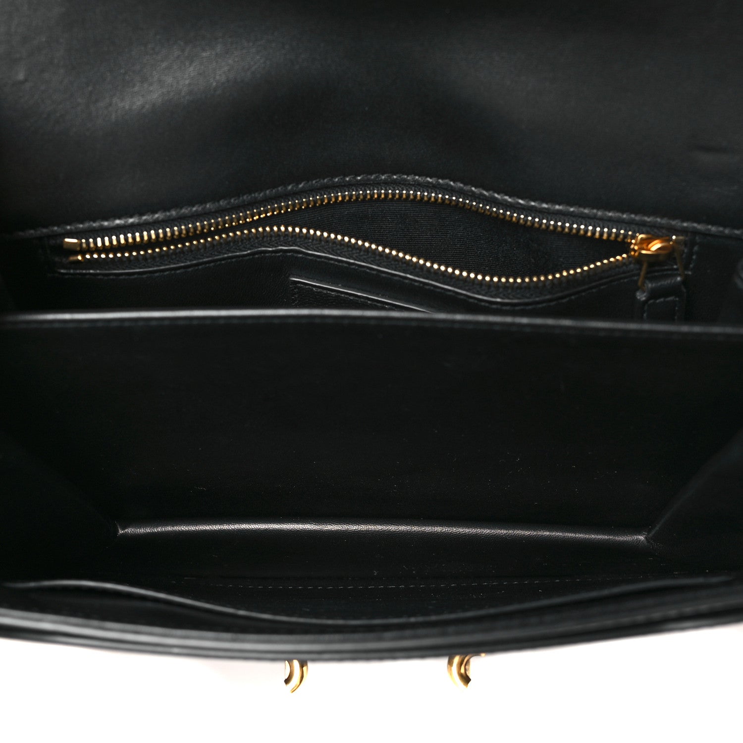 Saint Laurent Smooth Calfskin Le Maillon Satchel Black 5 of 11