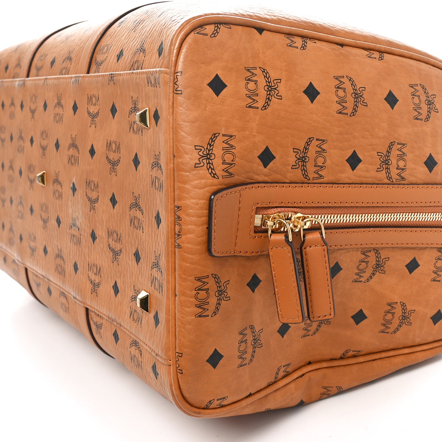 Visetos Large Traveler Weekender Bag Cognac