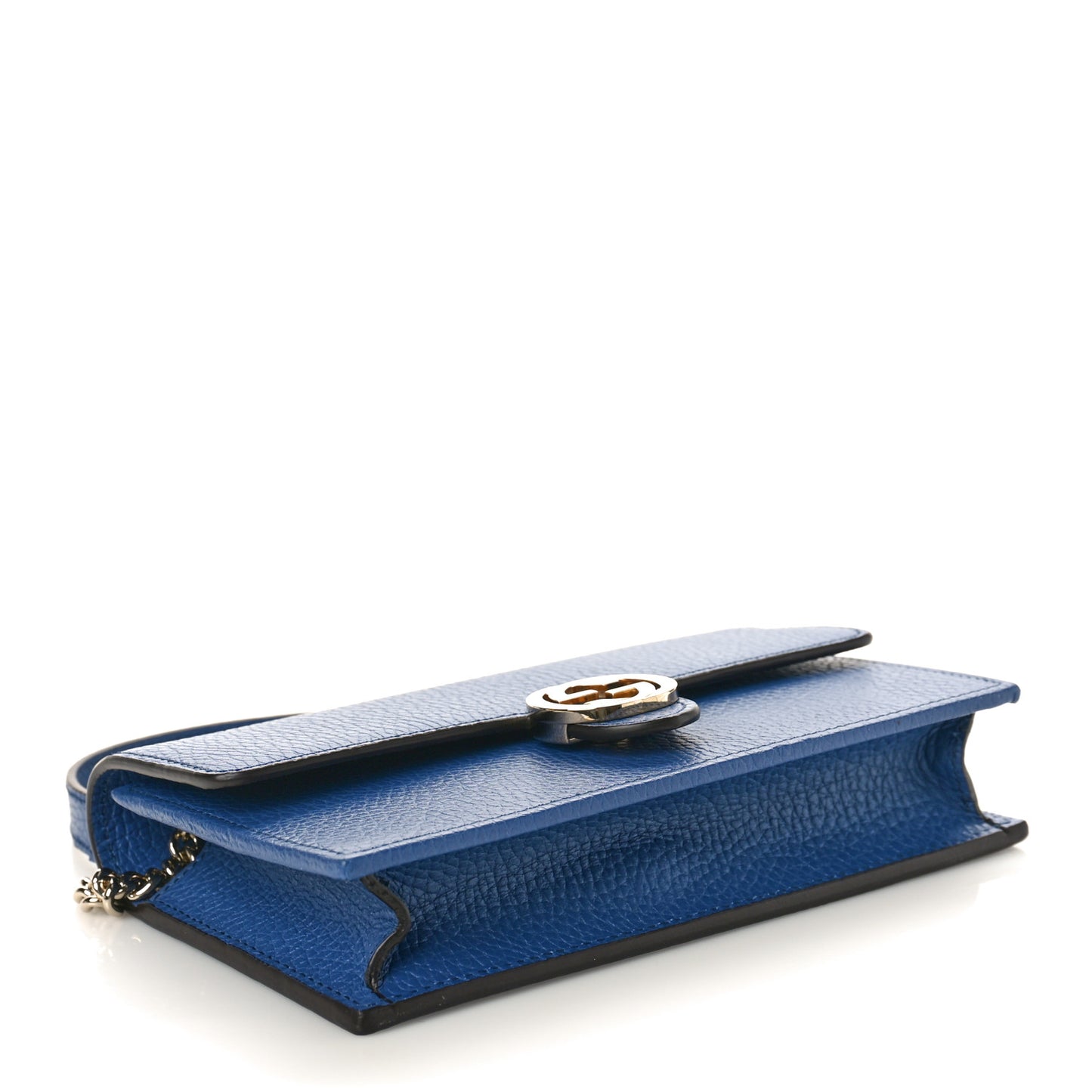 Dollar Calfskin Interlocking G Chain Wallet Caspian