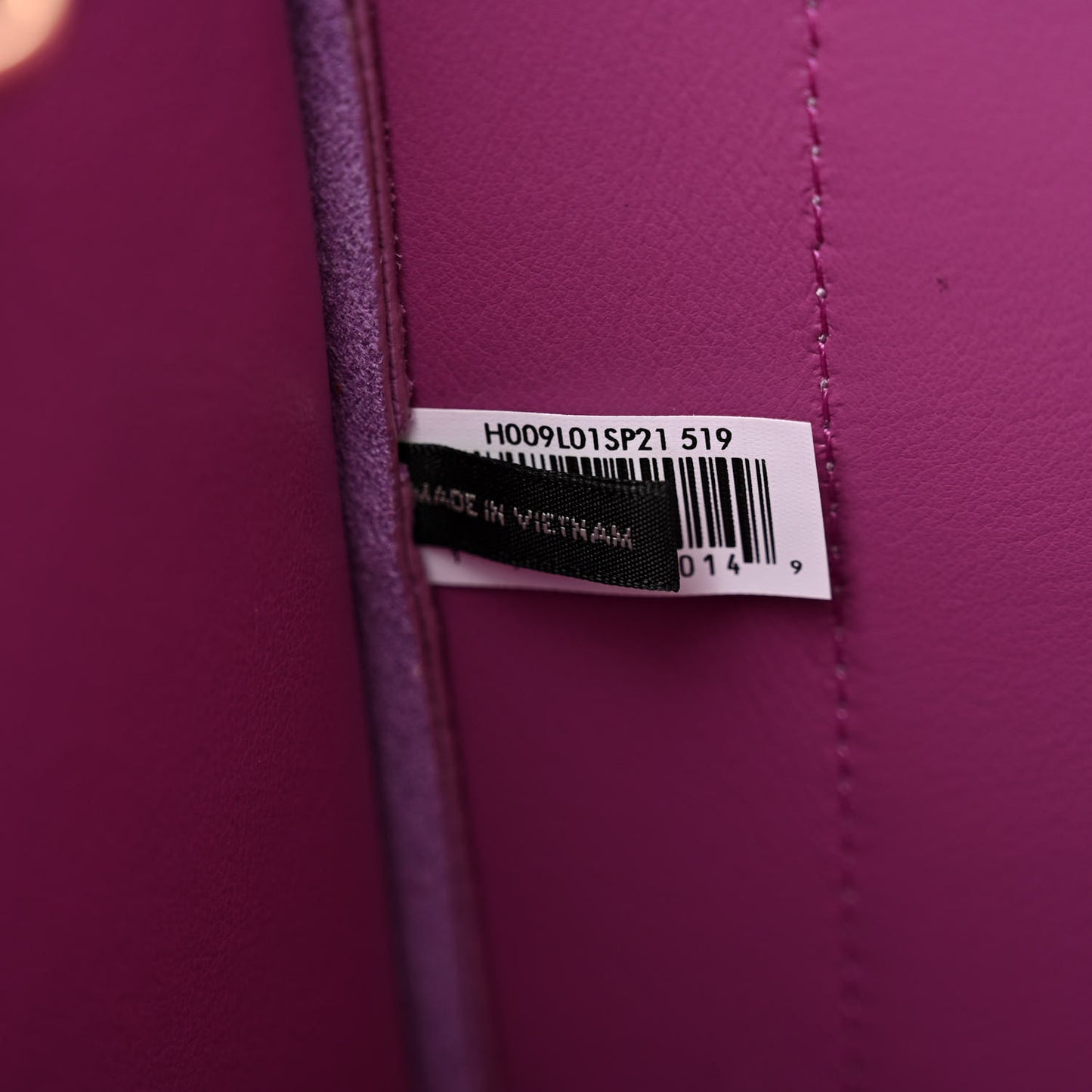 Grained Calfskin Small The Tote Bag Regal Orchid