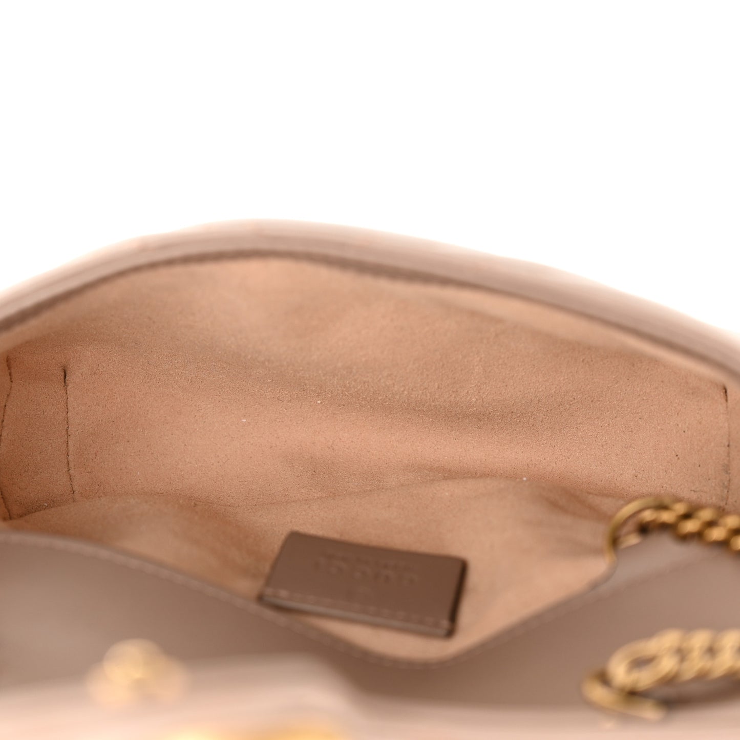 Calfskin Matelasse Super Mini GG Marmont Shoulder Bag Porcelain Rose