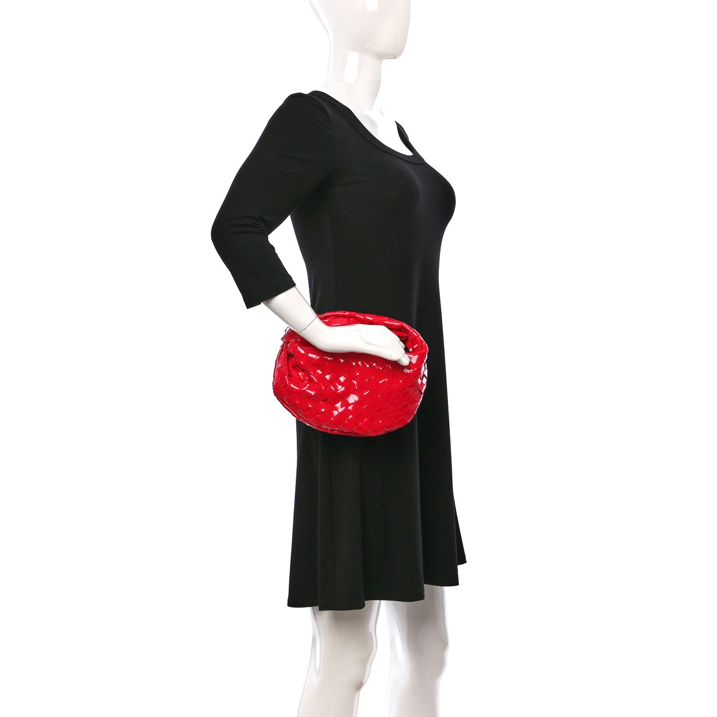 Patent Nappa Intrecciato Mini Jodie Candy Stripe