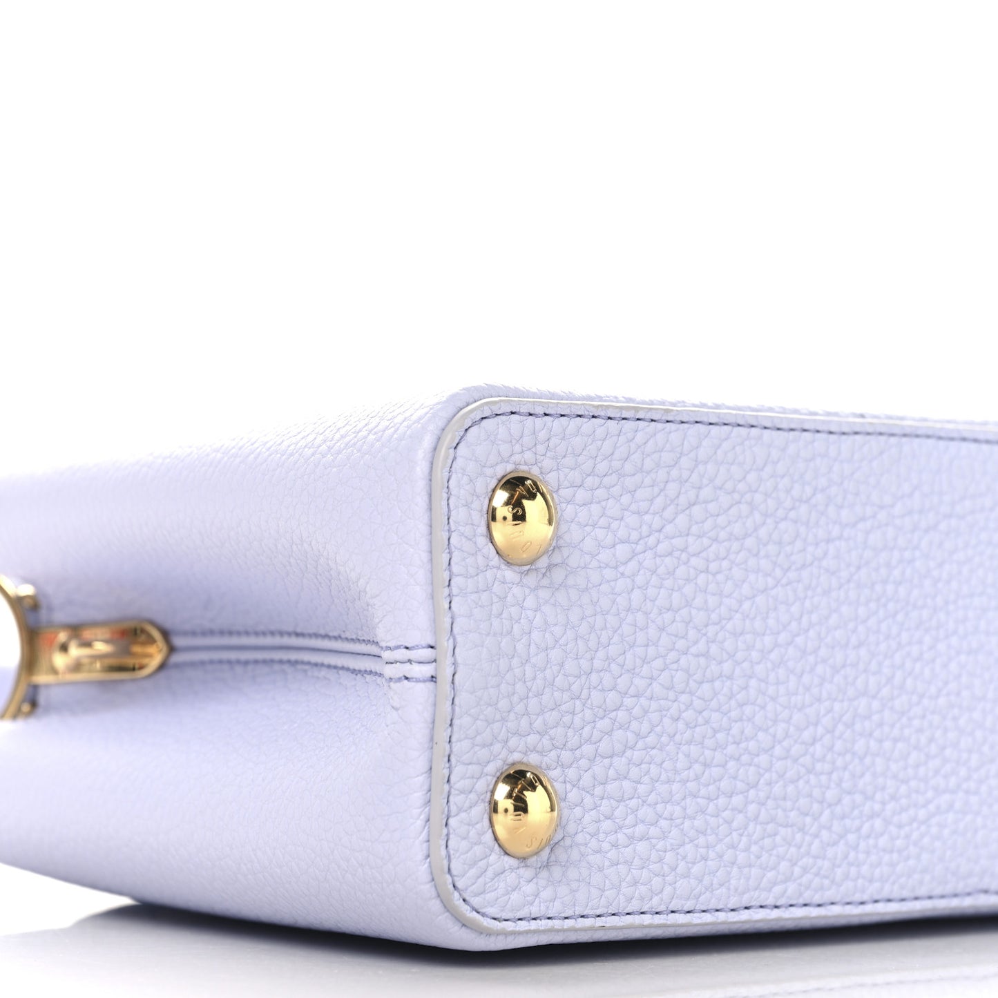 Taurillon Braided Chain Capucines BB Iris Creme