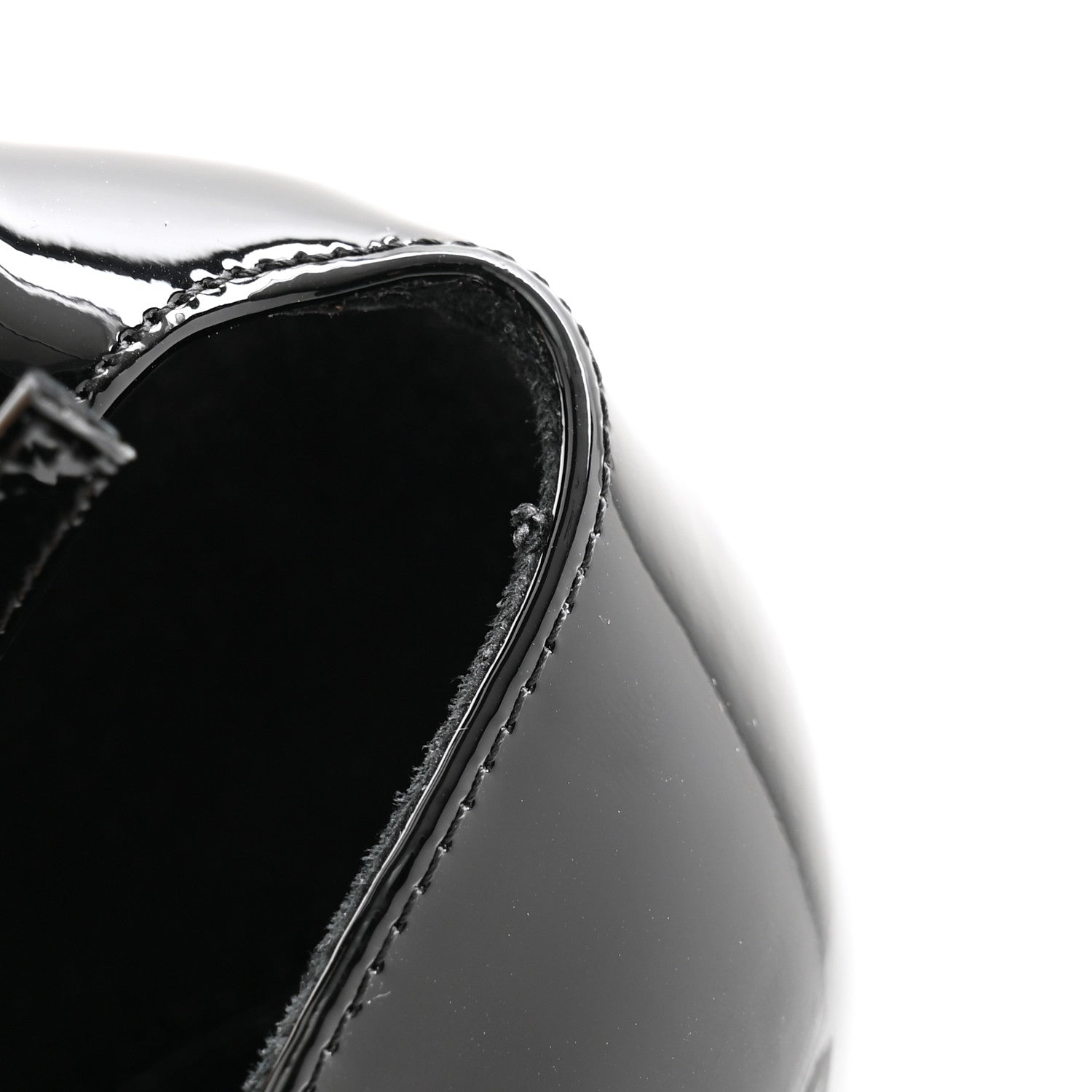 Saint Laurent Patent Calfskin Opyum 110 Sandals 36.5 Black 9 of 10