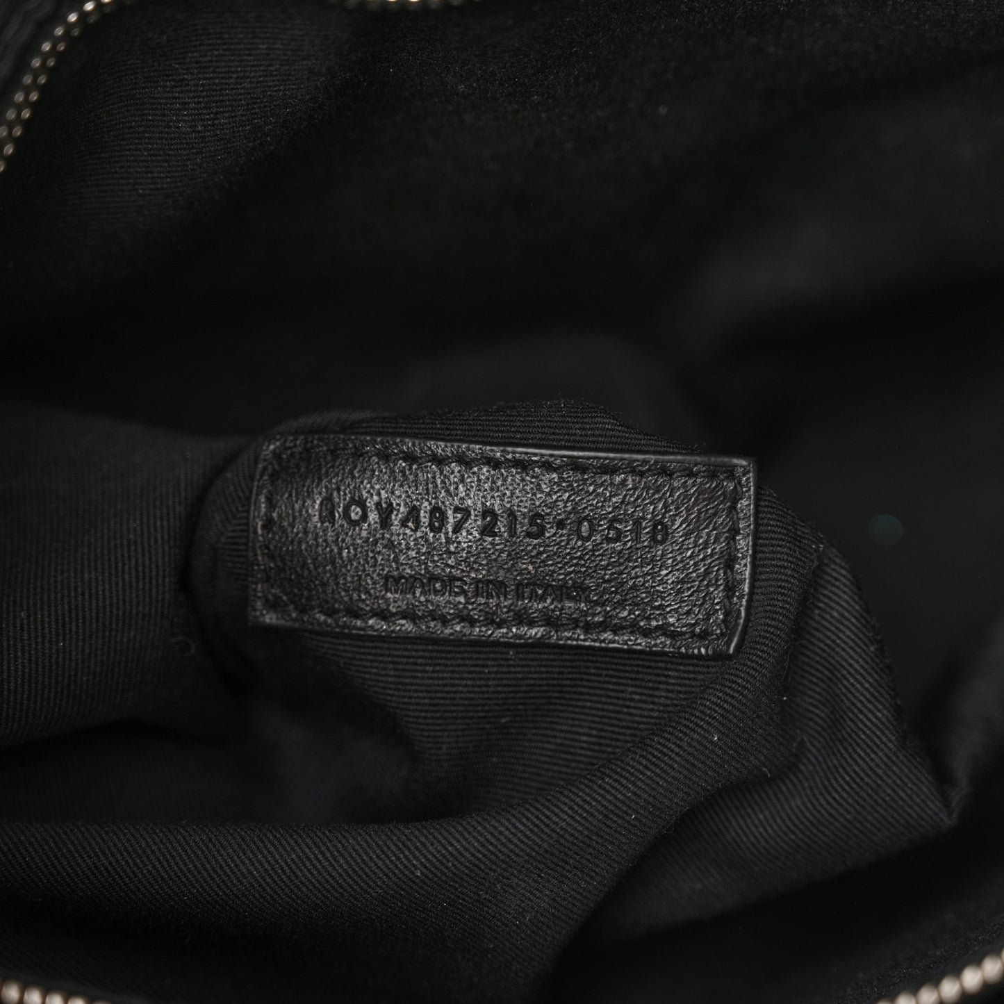 Calfskin Y Quilted Monogram Large Loulou Chain Satchel Black