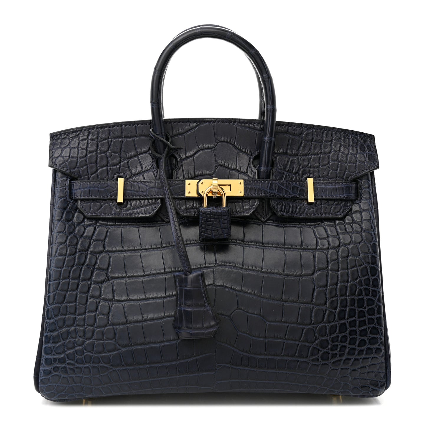 Matte Alligator Birkin 25 Bleu Indigo