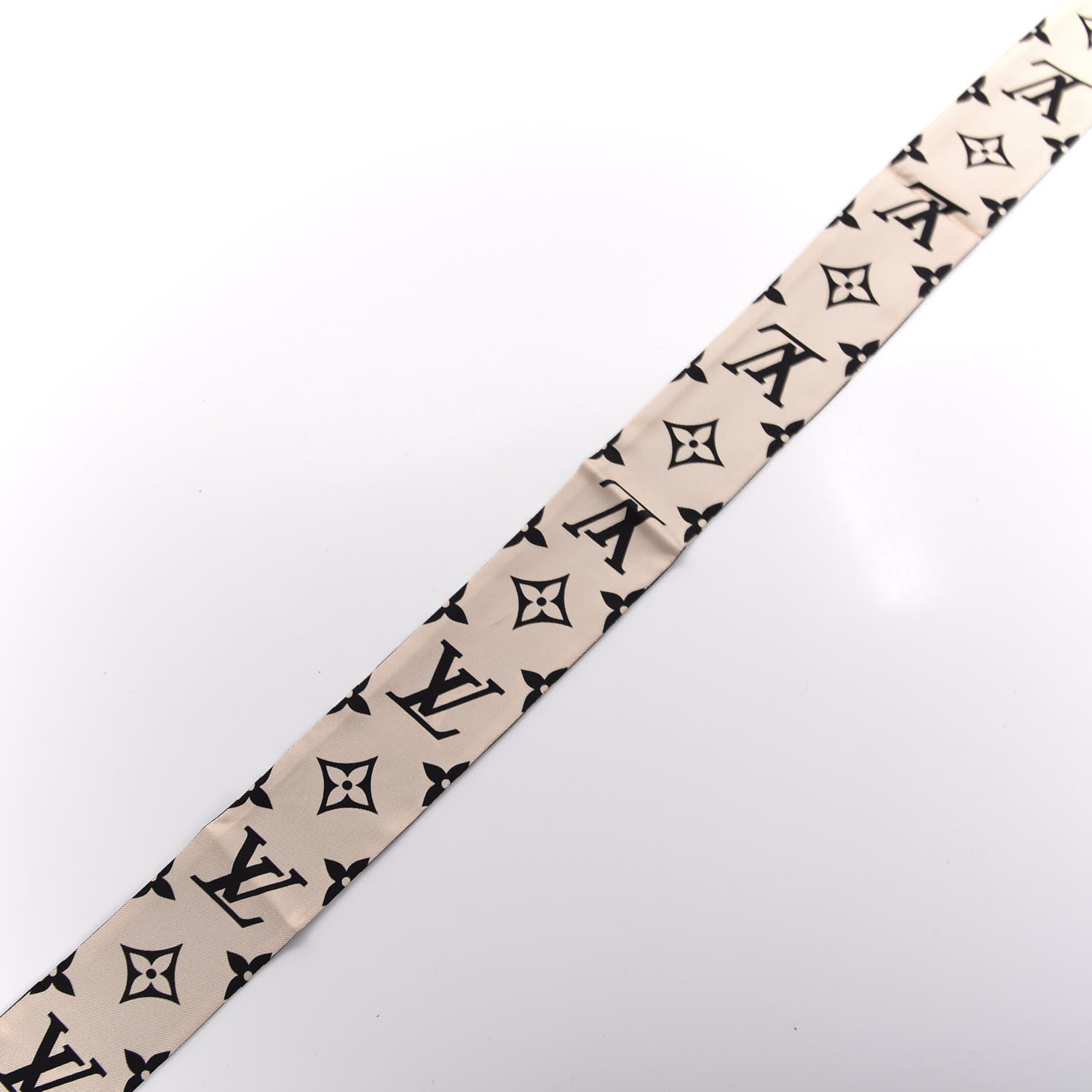 Louis Vuitton Silk Monogram LV Crafty Bi Color BB Bandeau Black Cream 3 of 4