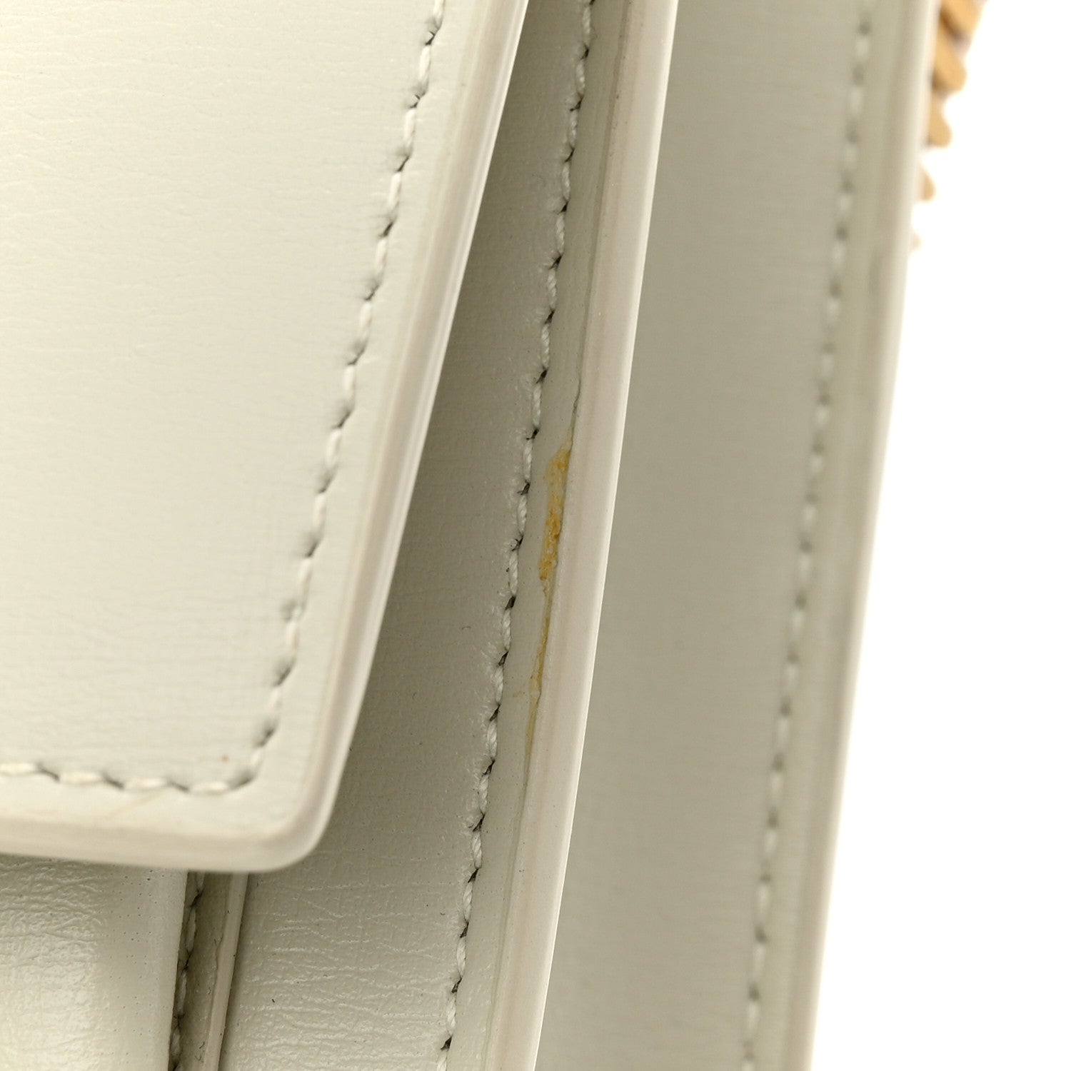 Saint Laurent Calfskin Monogram Sunset Chain Wallet Blanc Vintage 15 of 15