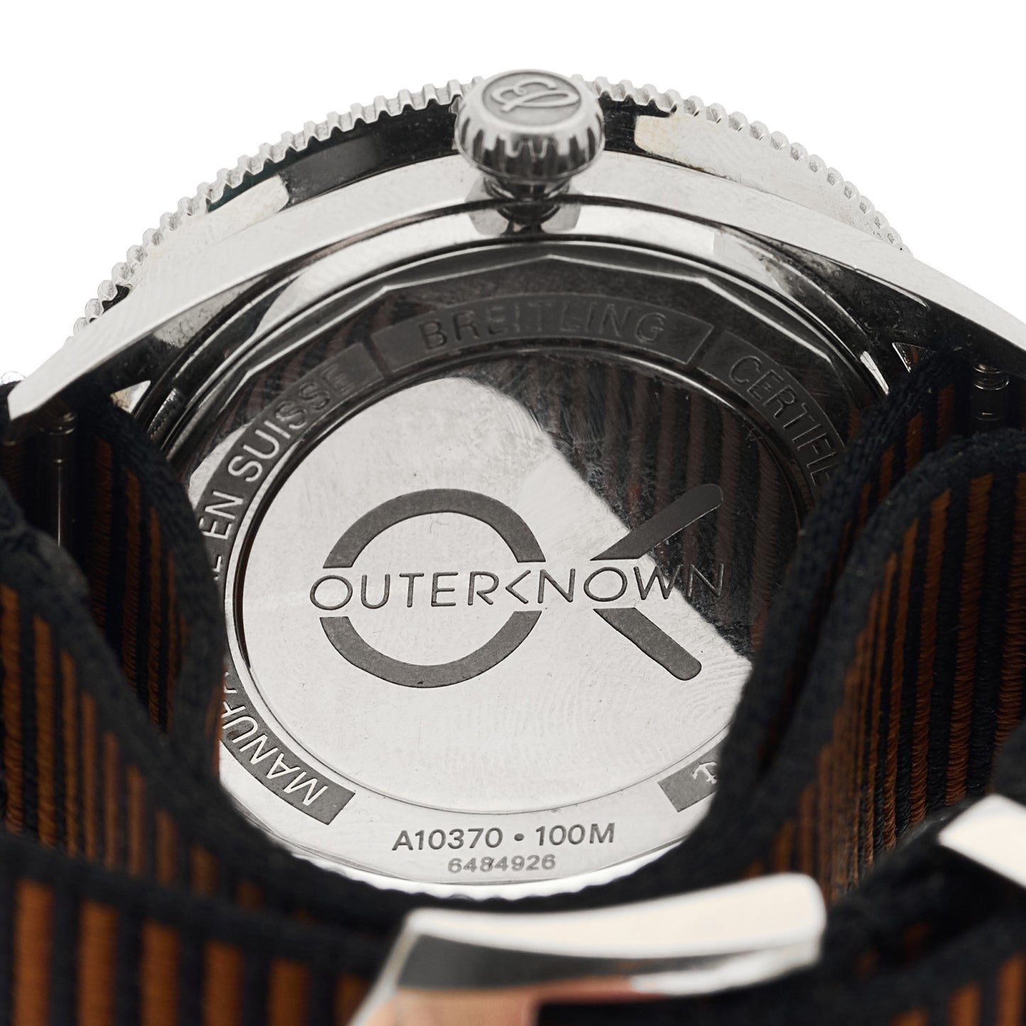 Stainless Steel Fabric 42mm Superocean Heritage 57 Automatic Watch Brown A10370A1Q1W1