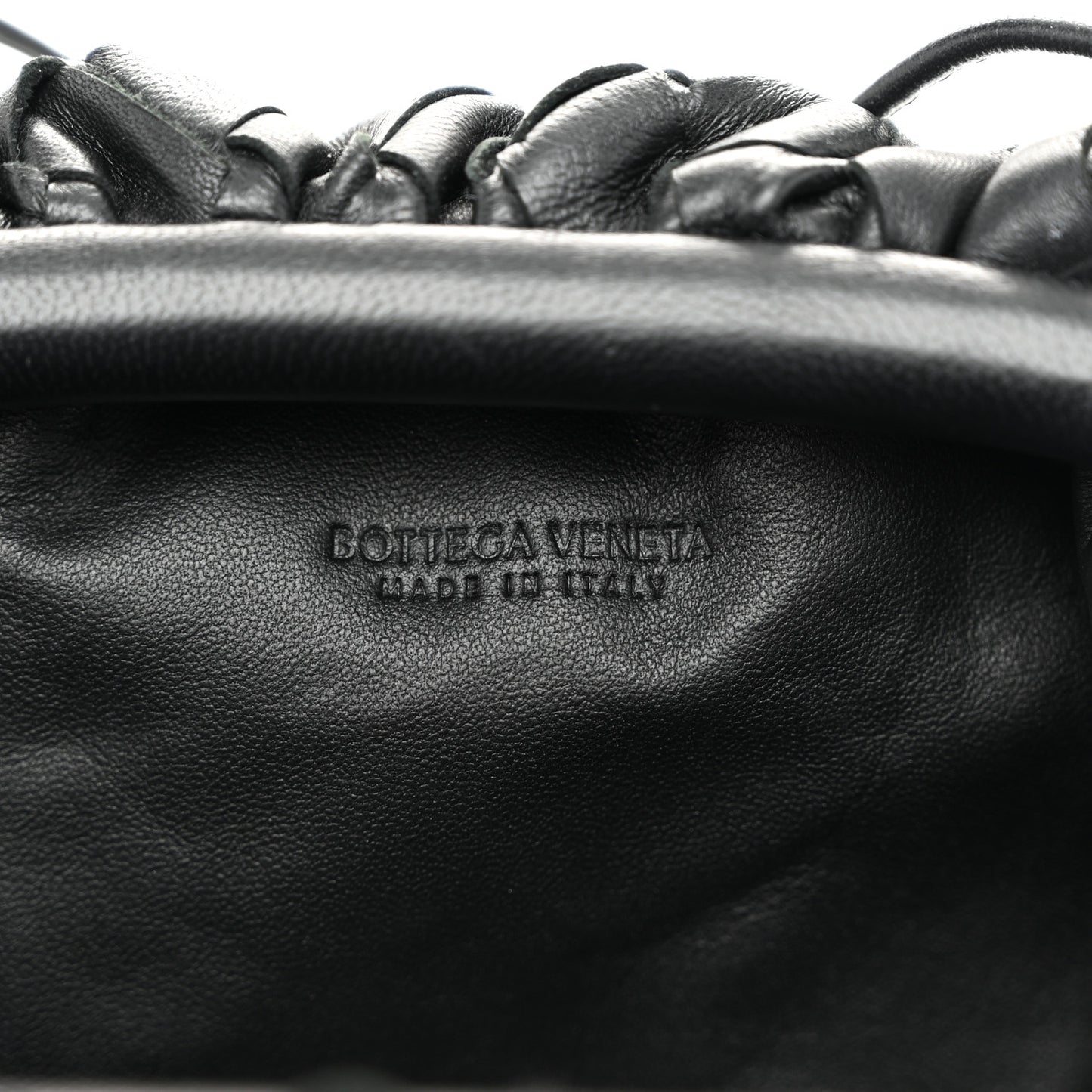 Nappa Intrecciato The Mini Pouch Black