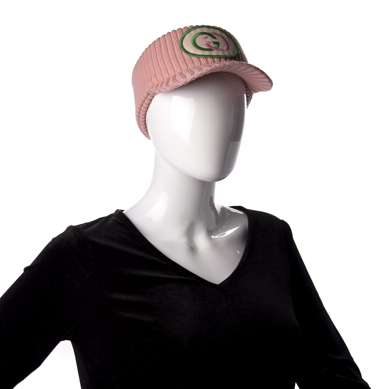 Gucci Wool Interlocking G Patch Visor L Pink 2 of 9