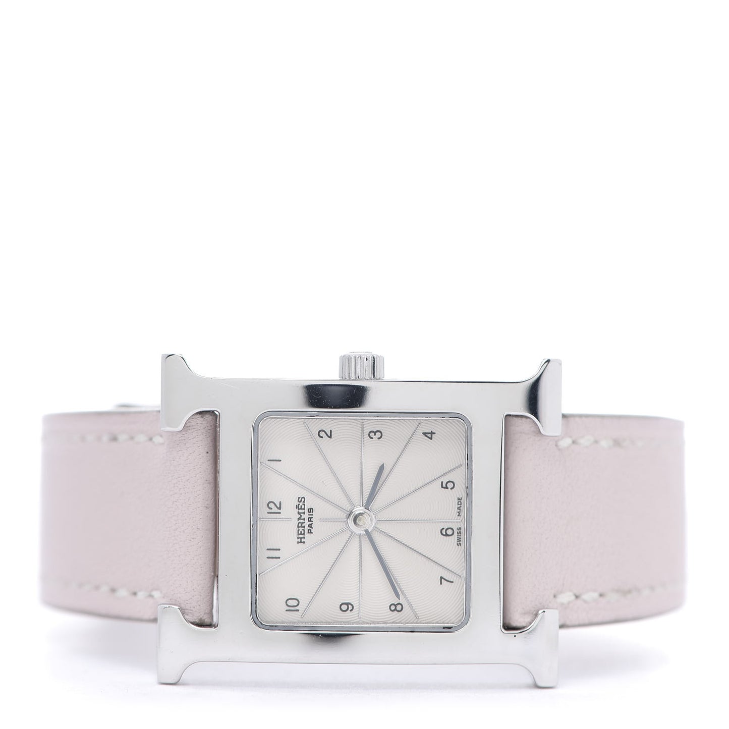 Stainless Steel Swift 21mm Heure H Hour Quartz Watch Rose Dragee