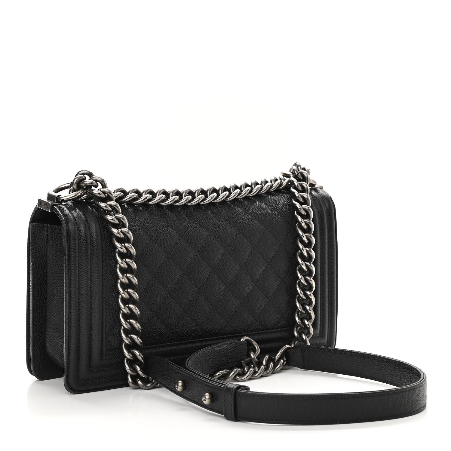 Chanel Caviar Quilted Medium Boy Flap Black 3 of 11
