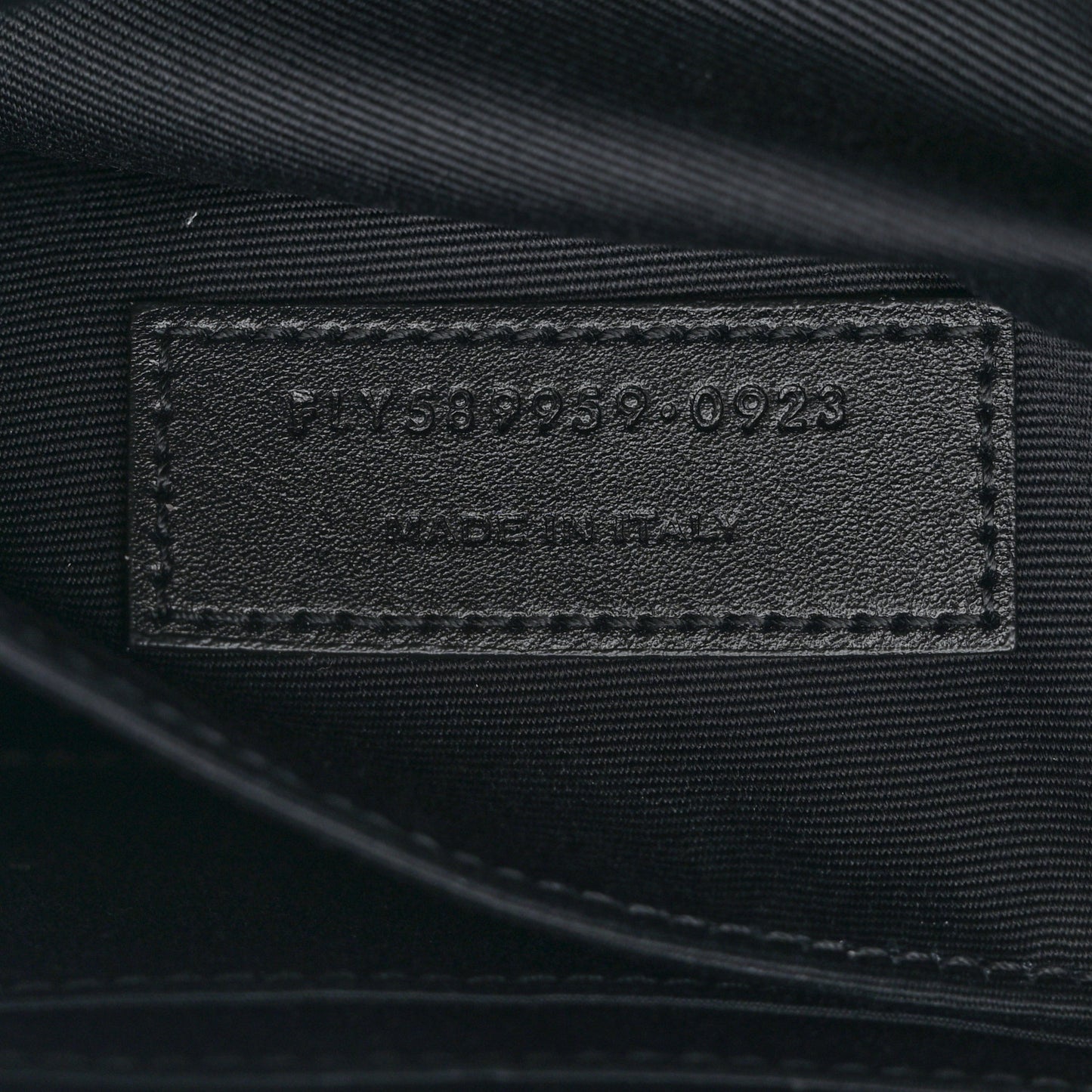 Grain De Poudre Monogram Belt Bag Black