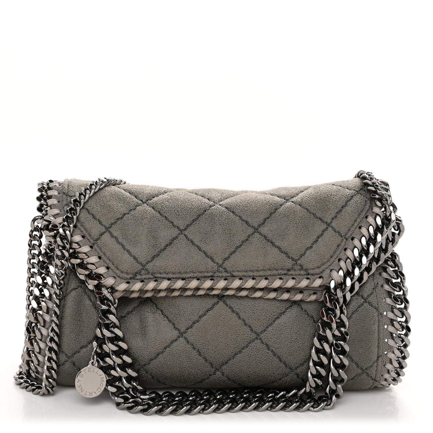 Shaggy Deer Quilted Mini Falabella Grey