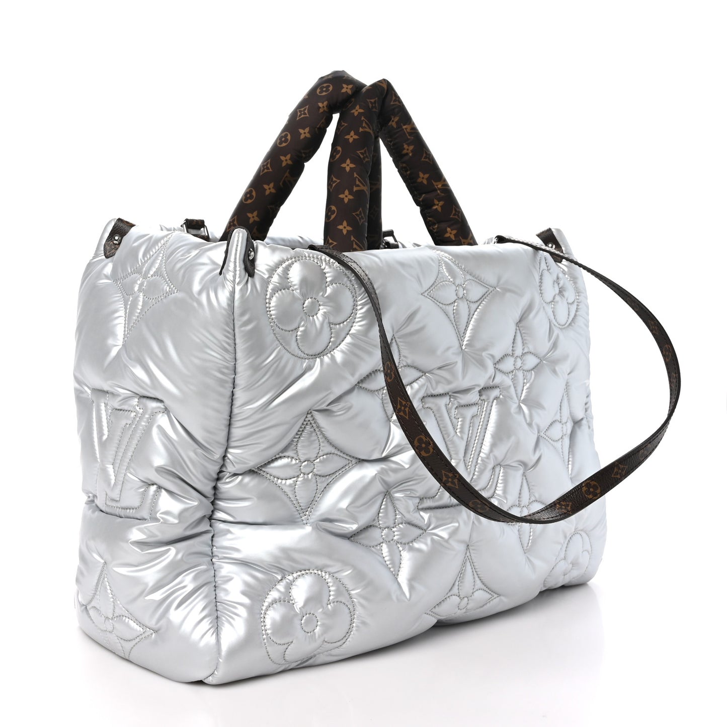 Econyl Monogram Pillow Giant Onthego GM Silver