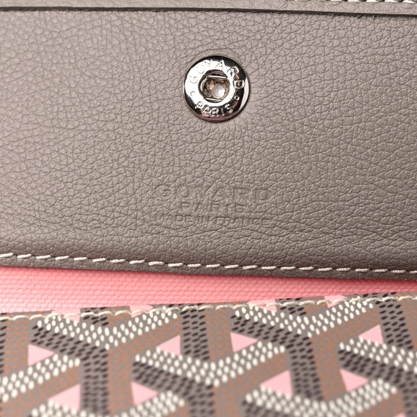 Goyardine Saint Louis Claire Voie PM Grege Powder Pink