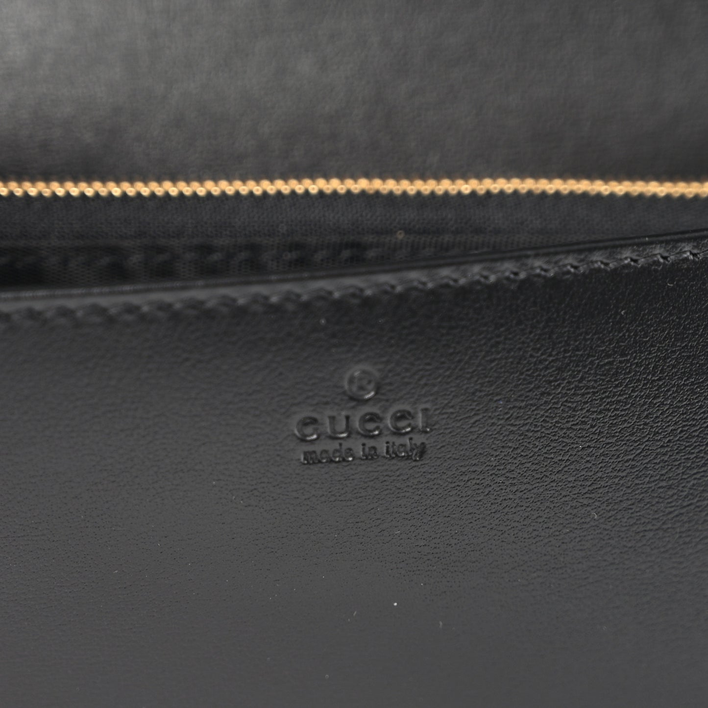 Boarded Plutone Calfskin Horsebit 1955 Wallet On Chain Black
