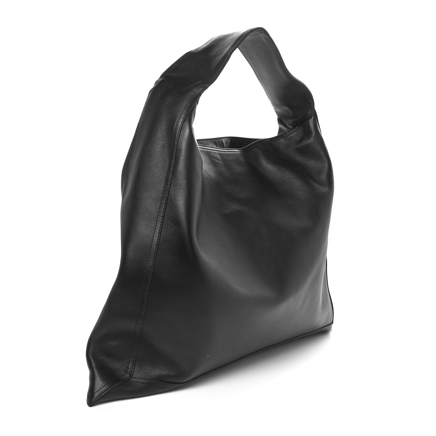 Bottega Veneta Silky Calfskin Large Hop Black 3 of 11