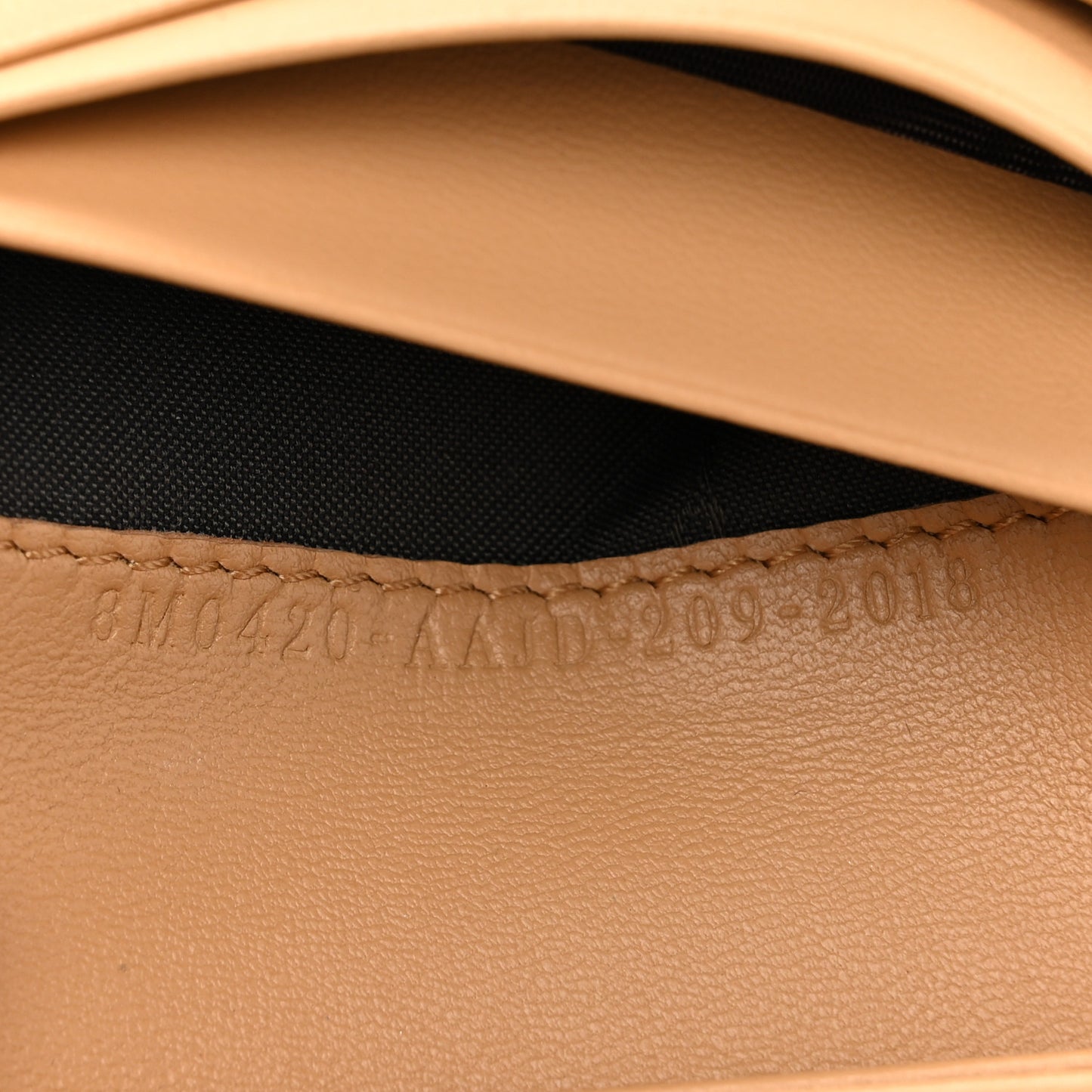 Nappa Matisse FF Diagonal Embossed Baguette Wallet Miele Scuro