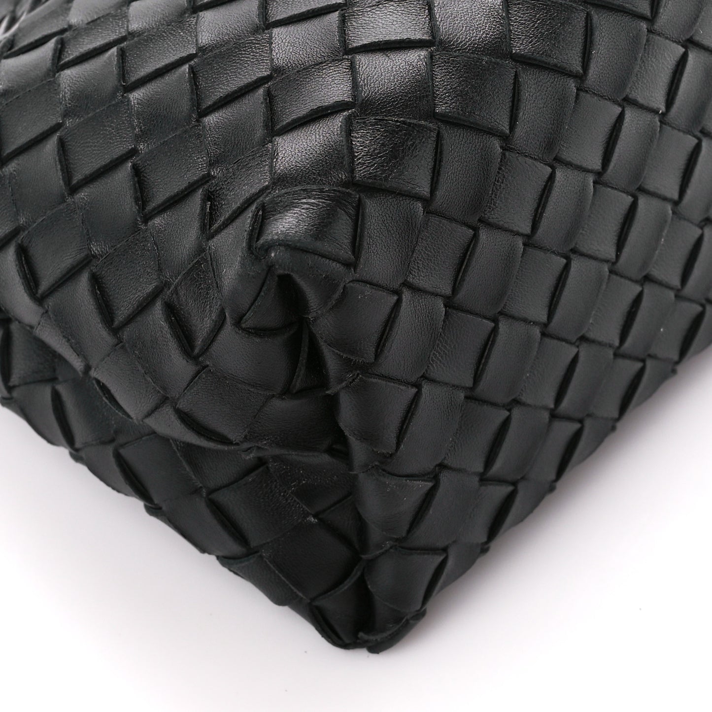 Nappa Intrecciato Small Andiamo Shoulder Bag Black