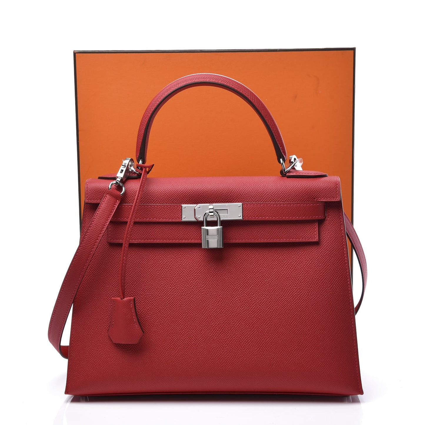 Epsom Kelly Sellier 28 Rouge Casaque