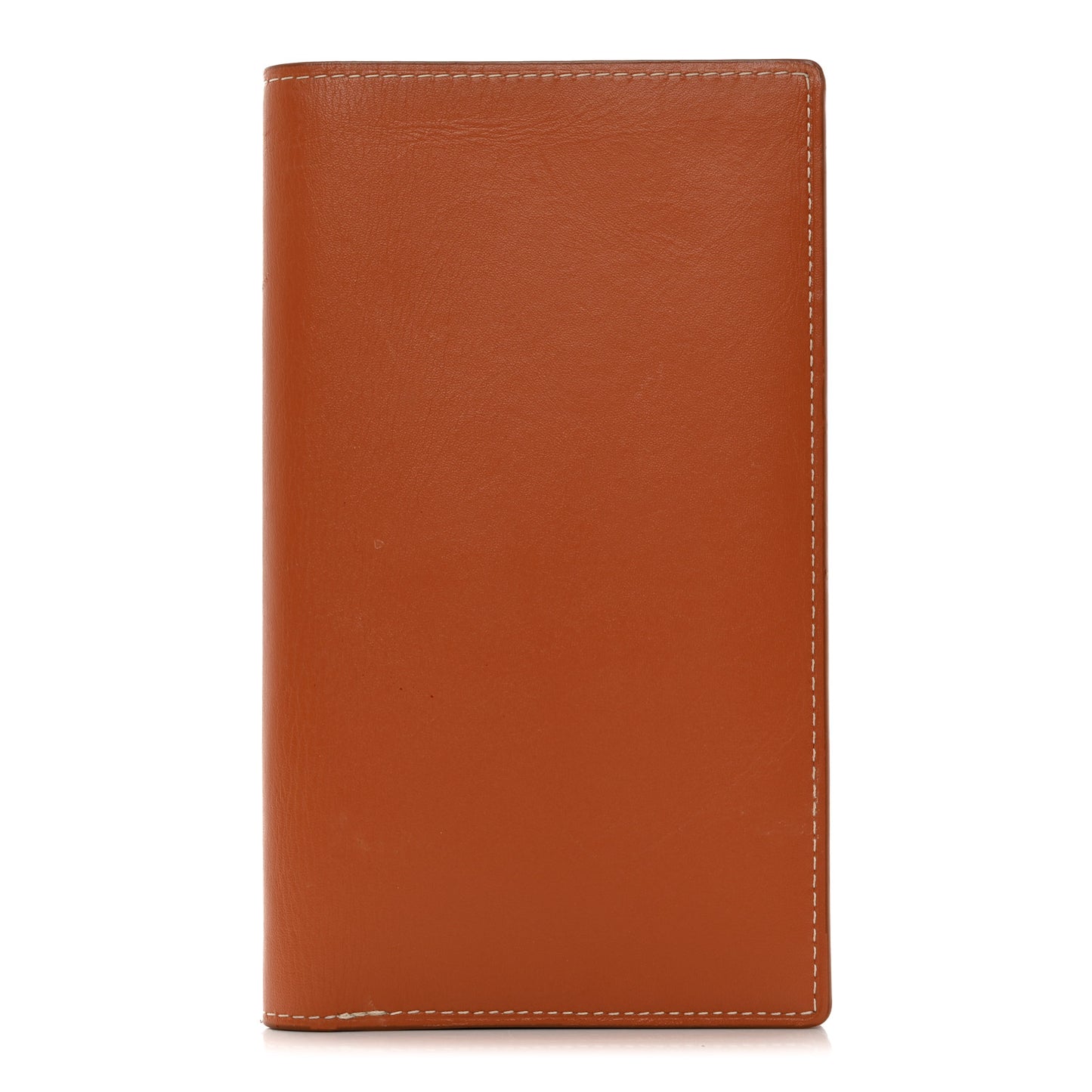 Calfskin Long Bi-Fold Wallet Gold