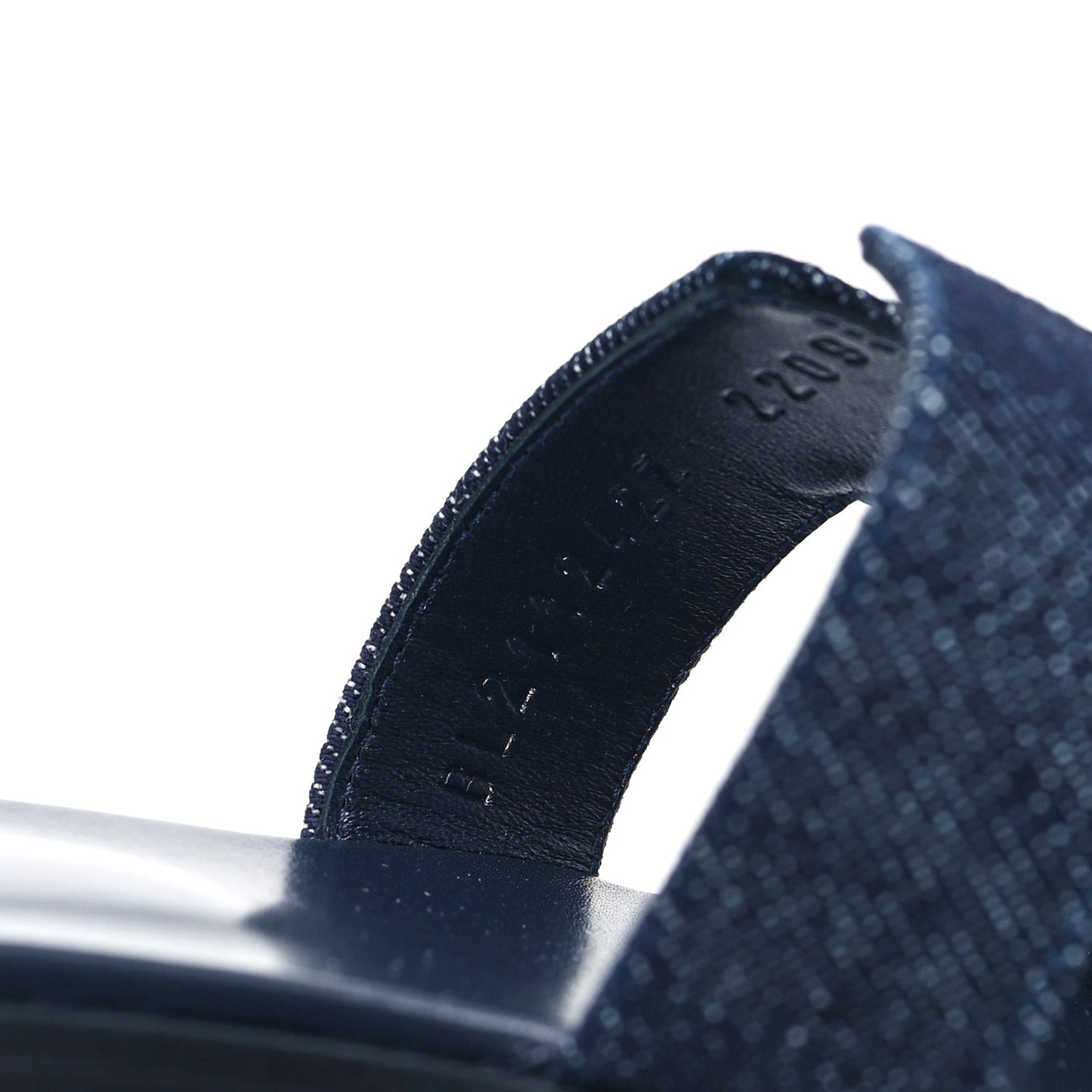Denim Canvas Oran Sandals 38.5 Bleu Brut