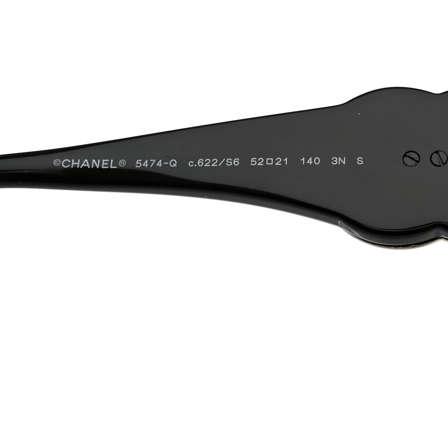 Acetate Calfskin Square Sunglasses 5474-Q Black