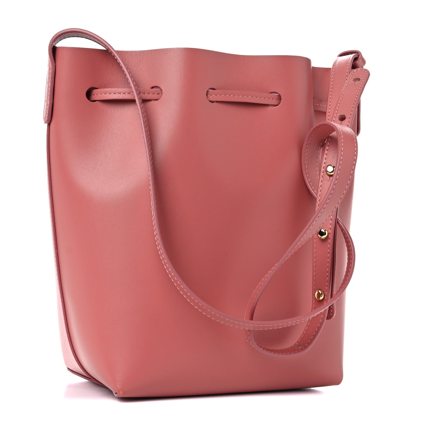 Calfskin Mini Bucket Bag Blush
