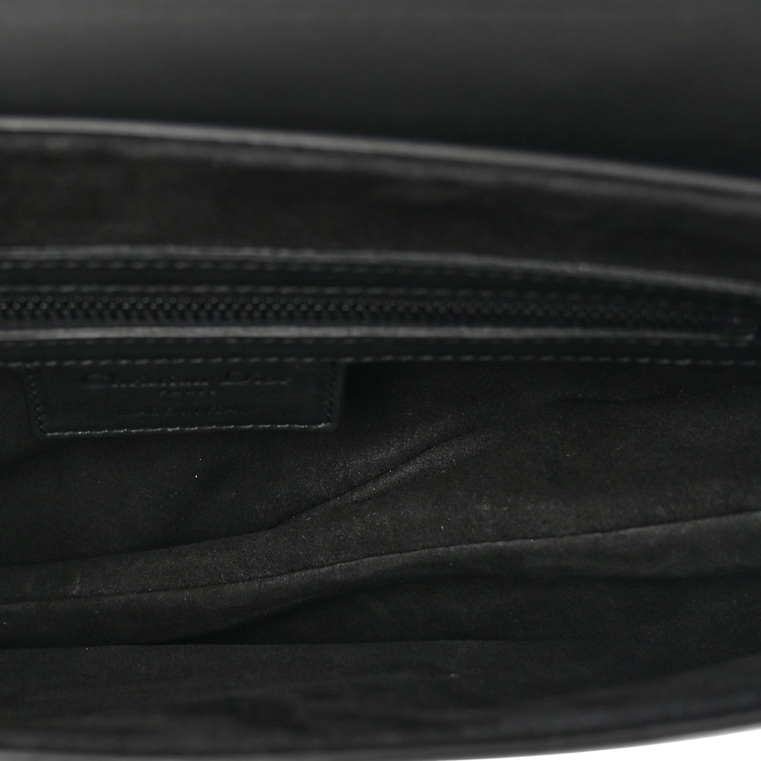 Christian Dior Ultra Matte Calfskin Saddle Bag Black 6 of 9