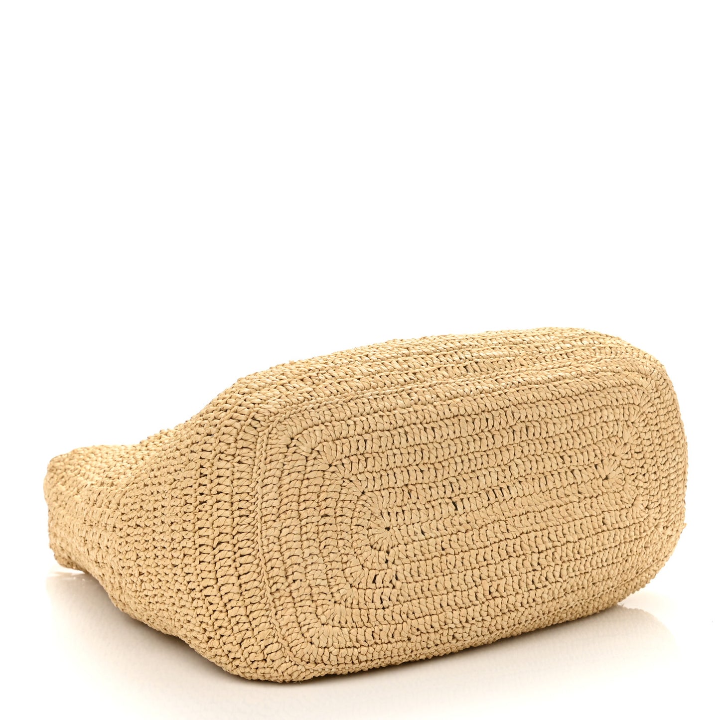 Raffia Monogram Hobo Naturale