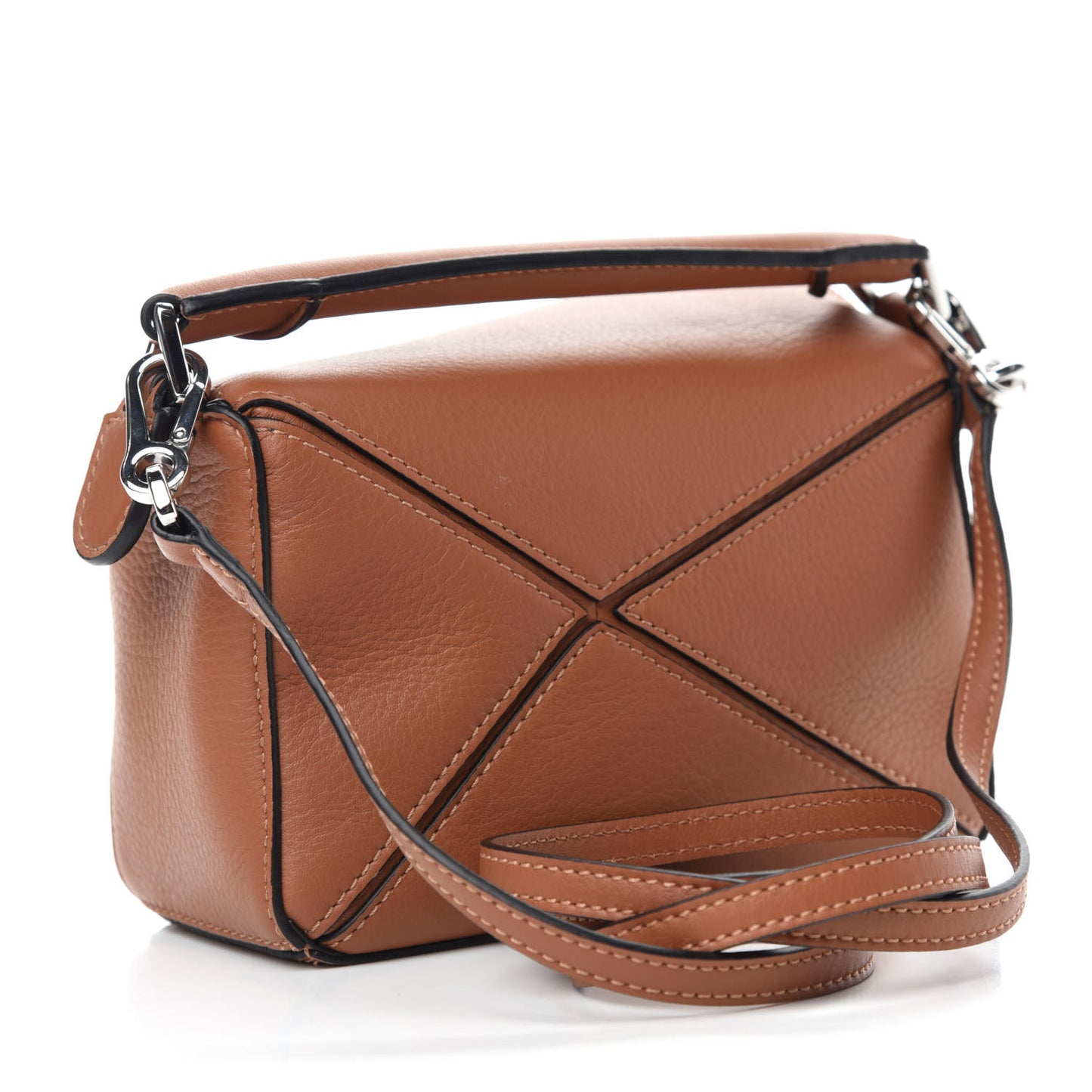 Calfskin Mini Puzzle Bag Tan