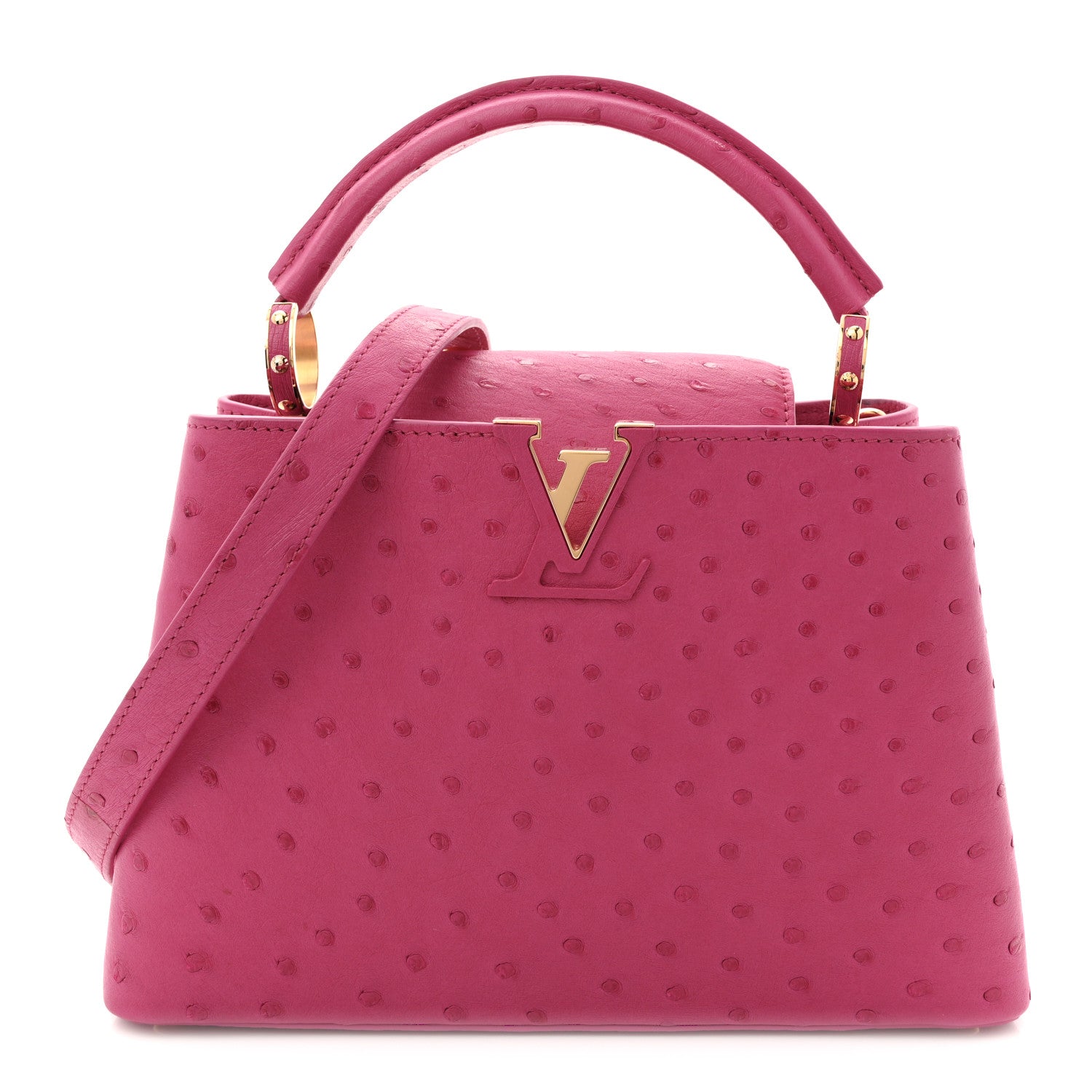 Louis Vuitton Ostrich Capucines BB Fuchsia 1834895 – FASHIONPHILE