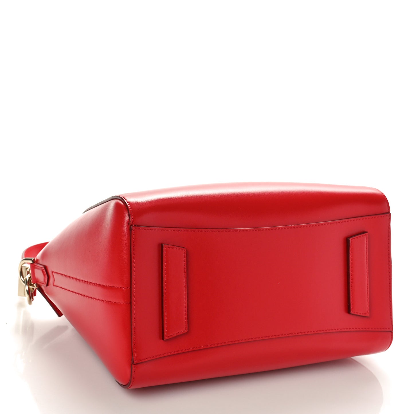 Shiny Lord Calfskin Small Antigona Red