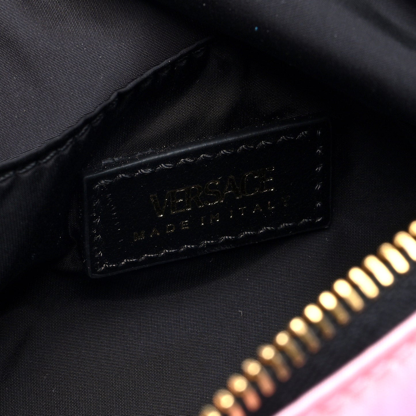 Nylon Medusa Shoulder Bag Candy Black