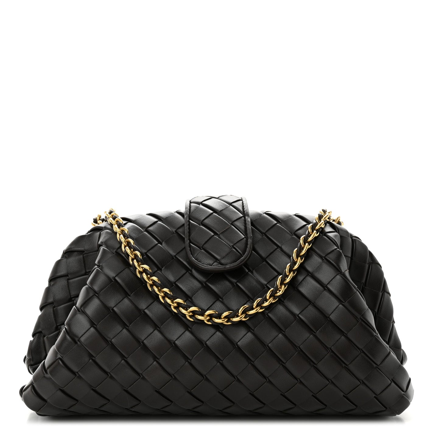 Nappa Intrecciato Teen The Lauren 1980 Clutch With Chain Fondant